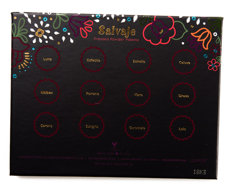 ColourPop Salvaje 12-Pan Pressed Powder Shadow Palette