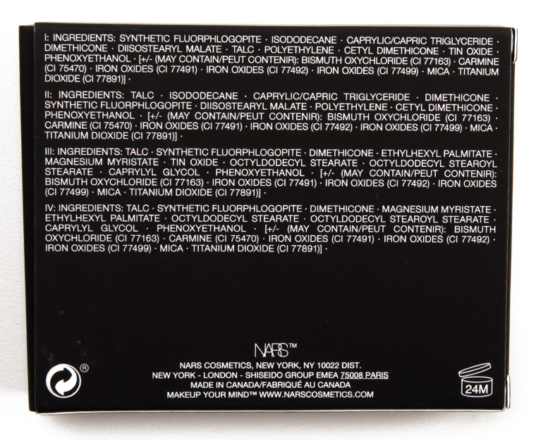 NARS Bayadere Eyeshadow Quad