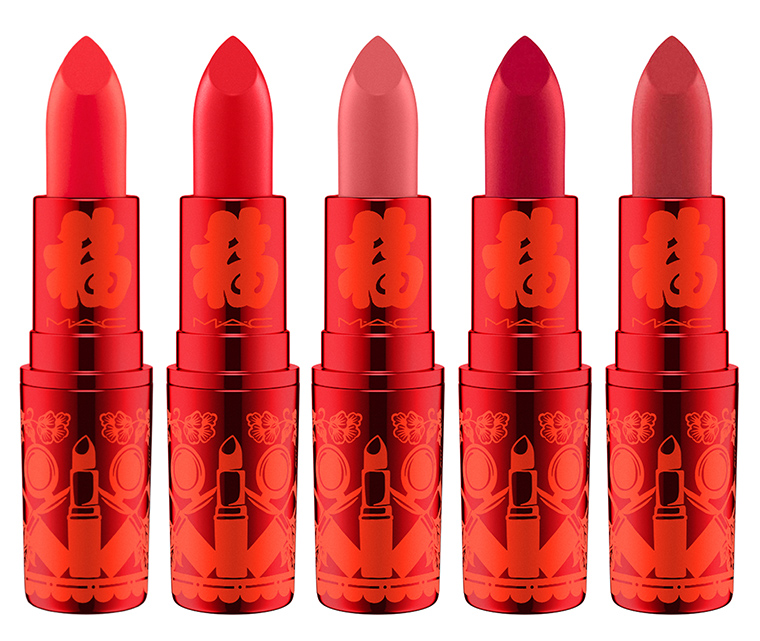 MAC Lucky Red Collection for Lunar New Year 2019 | Lady Danger, Lotus Light, Lucky in Love, Ruby Woo, Russian Red