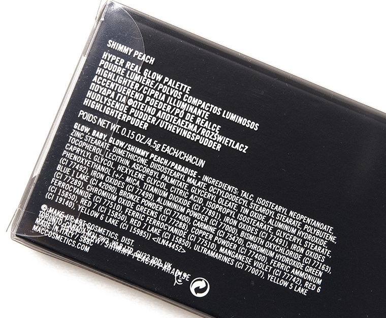 MAC Shimmy Peach Hyper Real Glow Palette