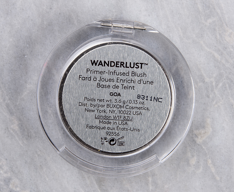 Buxom Goa Wanderlust Primer-Infused Blush