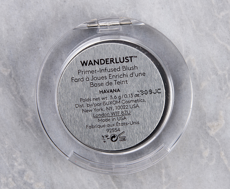 Buxom Havana Wanderlust Primer-Infused Blush