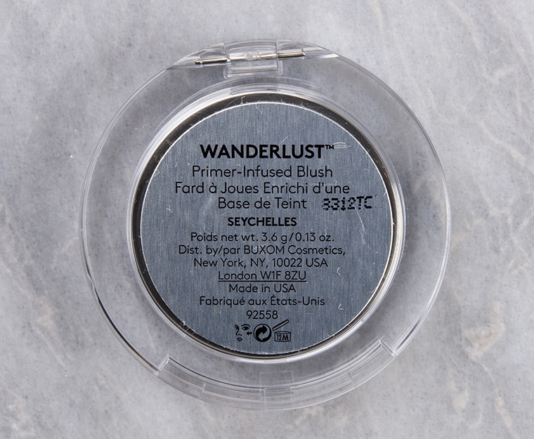 Buxom Seychelles Wanderlust Primer-Infused Blush