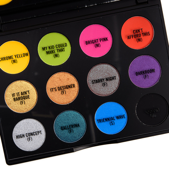 MAC Art Library Eyeshadow Palette Swatches