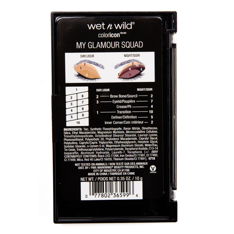 Wet 'n' Wild My Glamour Squad Color Icon Eyeshadow 10-Pan Palette