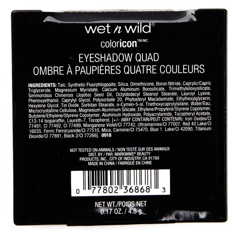 Wet 'n' Wild Secret Garden Rendezvous Color Icon Eyeshadow Quad