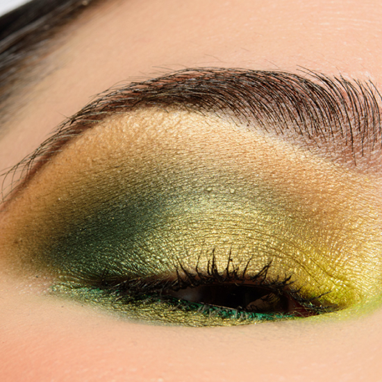 ColourPop Just My Luck Palette | <a href="https://www.temptalia.com/looks/a-warm-olive-green-look-featuring-colourpop-just-my-luck/">Look Details</a>