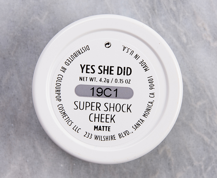 ColourPop Yes She Did Super Shock Cheek