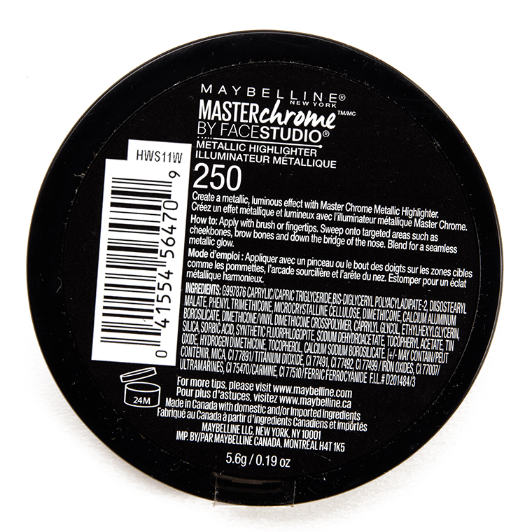 Maybelline Nikkie Tutorials MasterChrome Metallic Highlighter