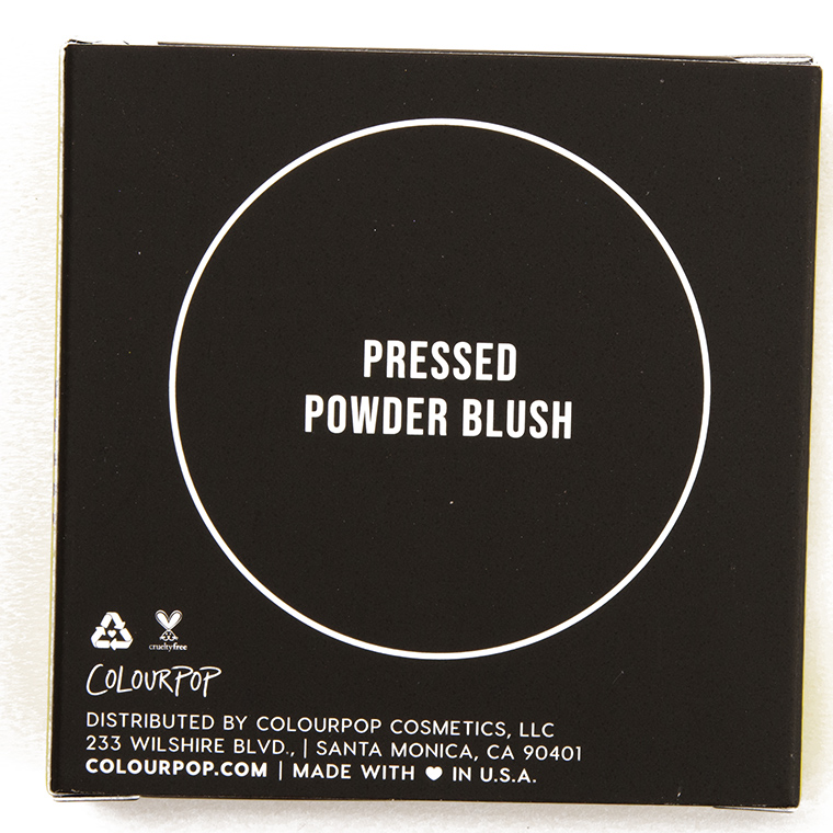 ColourPop Whistle While You Werk Pressed Powder Blush