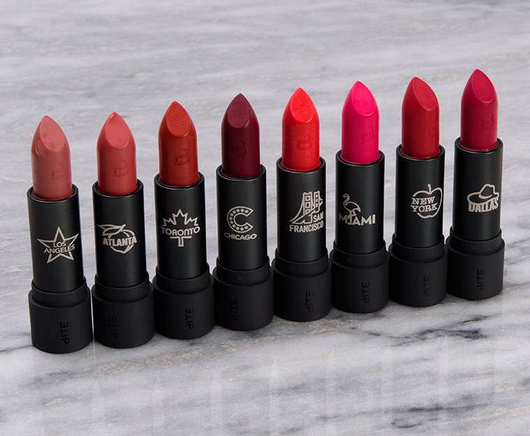 Bite Beauty Road Trip with Bite Amuse Bouche Lipsticks Swatches