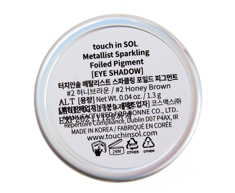 Touch in Sol Honey Brown (2) Metallist Sparkling Foiled Eyeshadow
