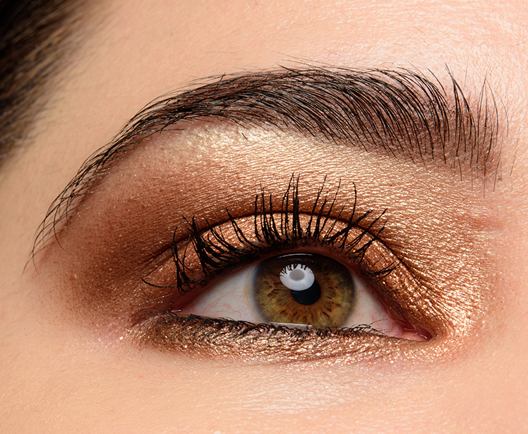 A Metallic Gold & Copper Eye | Look Details