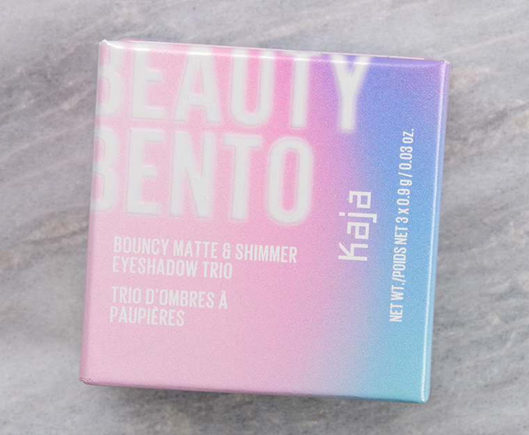 Kaja Poppy Champagne Beauty Bento Bouncy Shimmer Eyeshadow Trio