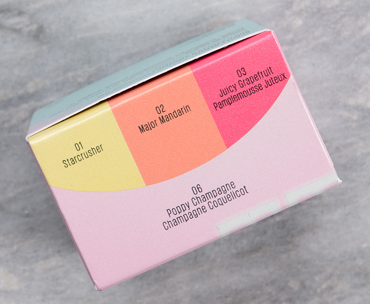 Kaja Poppy Champagne Beauty Bento Bouncy Shimmer Eyeshadow Trio