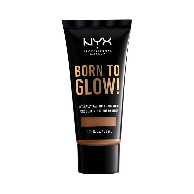 NYX Mahogany Born to Glow Naturally Radiant Foundation