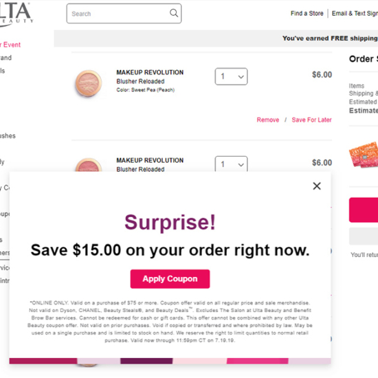 Ulta 15off75