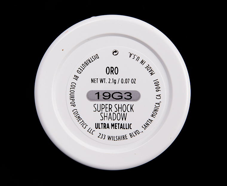 ColourPop Oro Super Shock Shadow