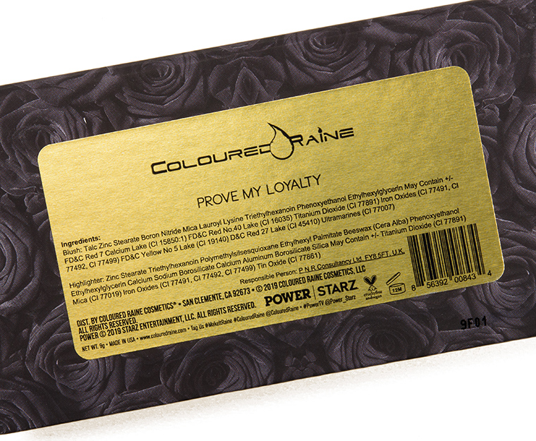 Coloured Raine Prove My Loyalty Highlighter and Blush Duo