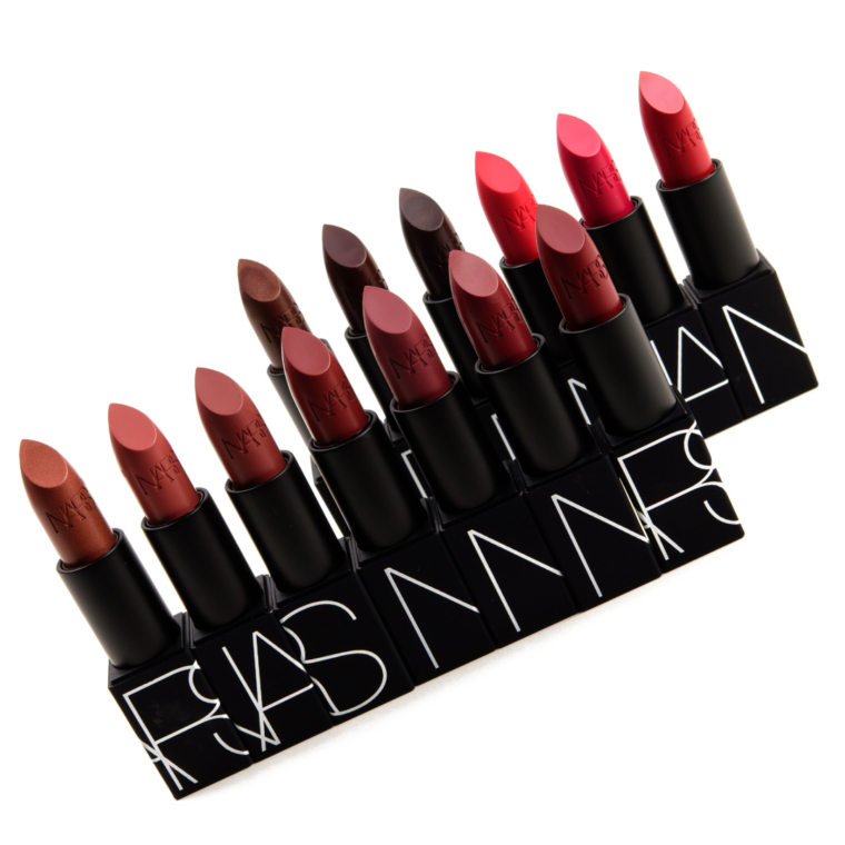 NARS Satin Lipsticks Swatches (x23)