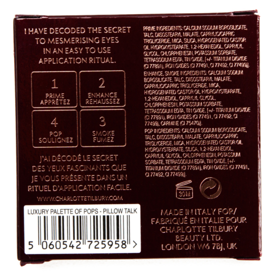 Charlotte Tilbury Pillow Talk Pop Eyeshadow Quad Review & Swatches