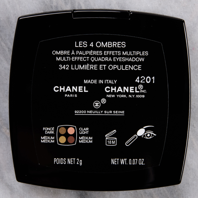 Chanel Lumiere et Opulence (342) Les 4 Ombres Multi-Effect Quadra Eyeshadow