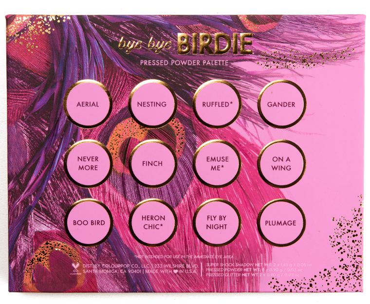 ColourPop Bye Bye Birdie 12-Pan Pressed Powder Shadow Palette