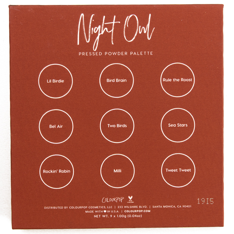 ColourPop Night Owl 9-Pan Pressed Powder Palette