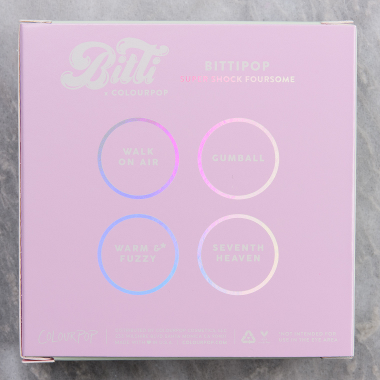 ColourPop BittiPop Super Shock Shadow Quad