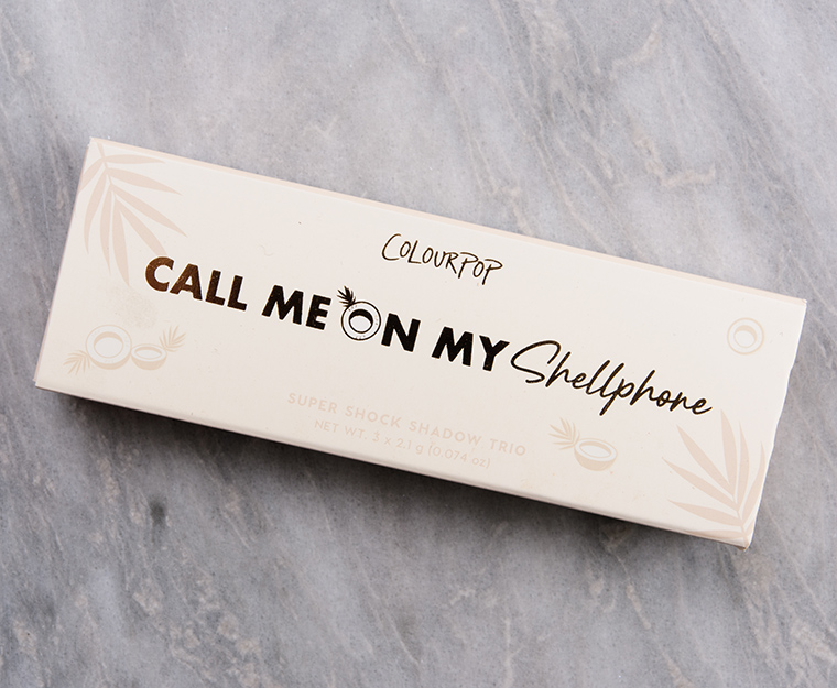 ColourPop Call Me on my Shellphone Super Shock Shadow Trio