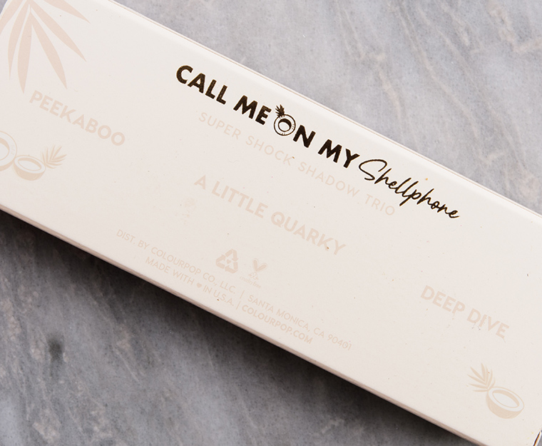 ColourPop Call Me on my Shellphone Super Shock Shadow Trio