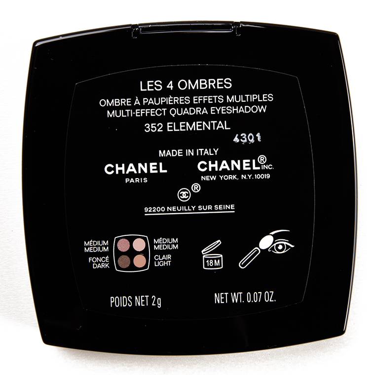 Chanel Elemental (352) Les 4 Ombres Multi-Effect Quadra Eyeshadow