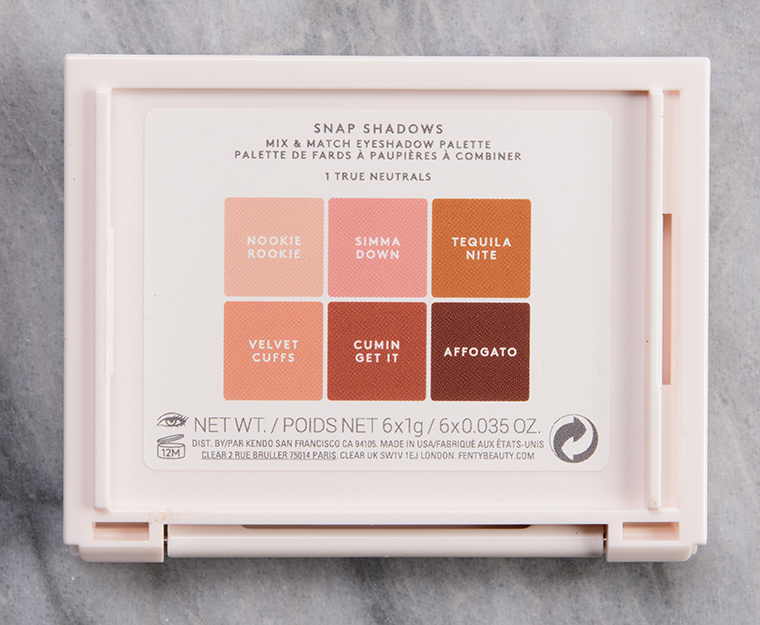 Fenty Beauty True Neutrals (1) Snap Shadows Mix & Match Eyeshadow Palette