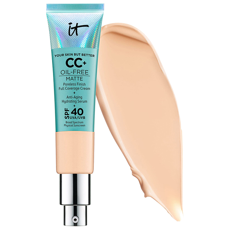 IT Cosmetics Light Medium CC+ Cream Oil-Free Matte with SPF 40