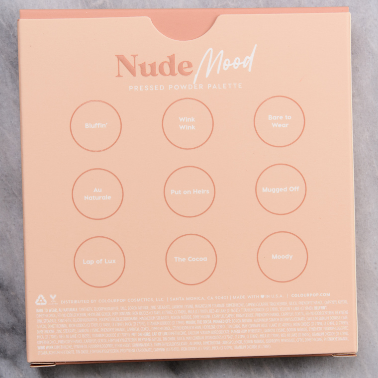 ColourPop Nude Mood 9-Pan Pressed Powder Palette