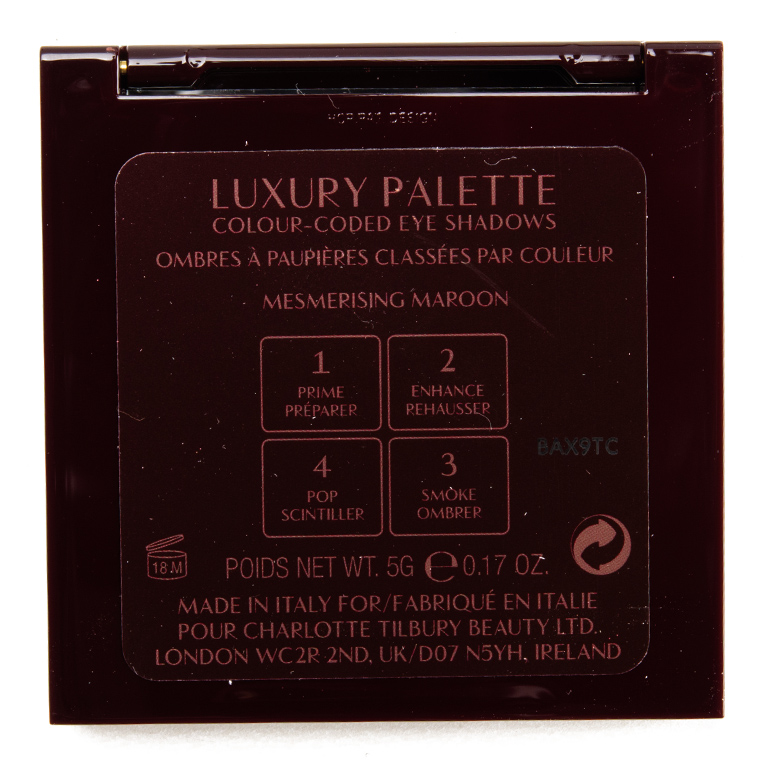 Charlotte Tilbury Mesmerising Maroon Eyeshadow Quad