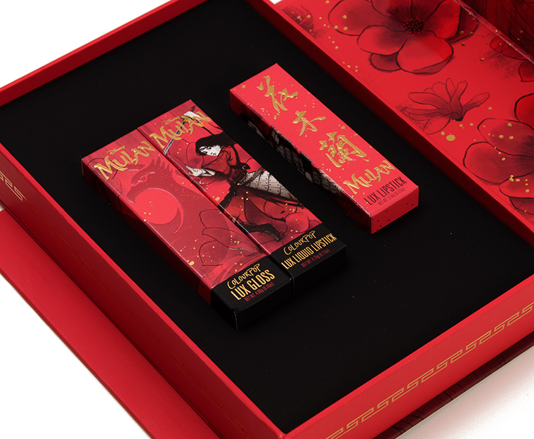 ColourPop x Mulan Collection Swatches