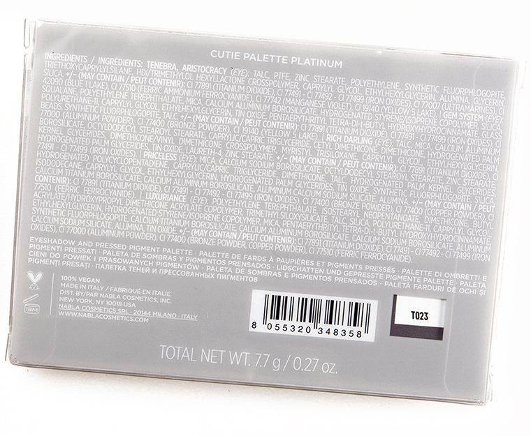 NABLA Cosmetics Platinum Cutie Palette