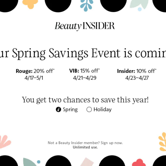 Sephora Spring Savings 2020