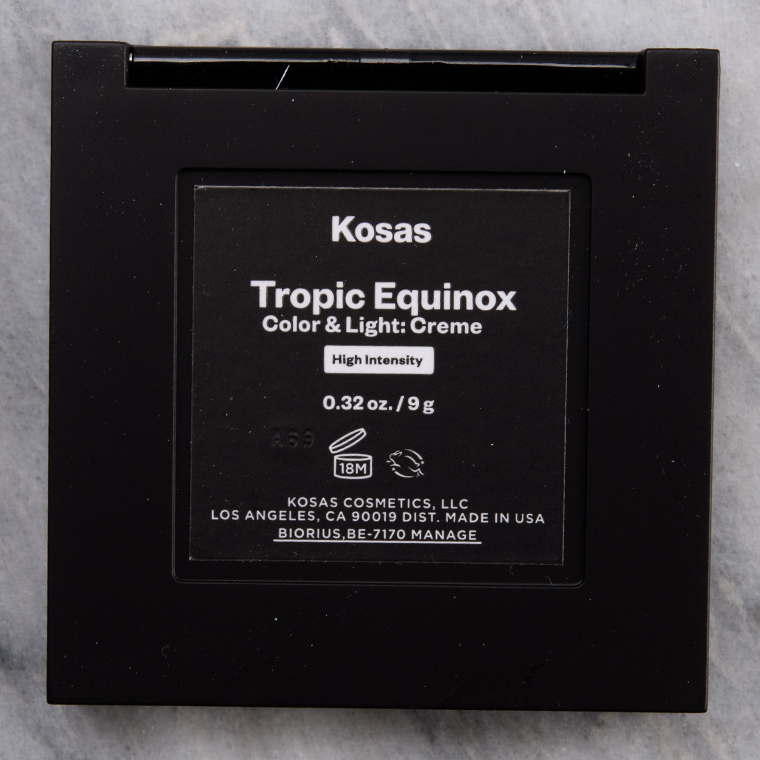 Kosas Tropic Equinox (High Intensity) Color and Light Palette