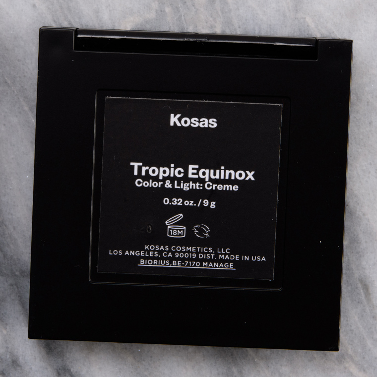 Kosas Tropic Equinox Color and Light Palette