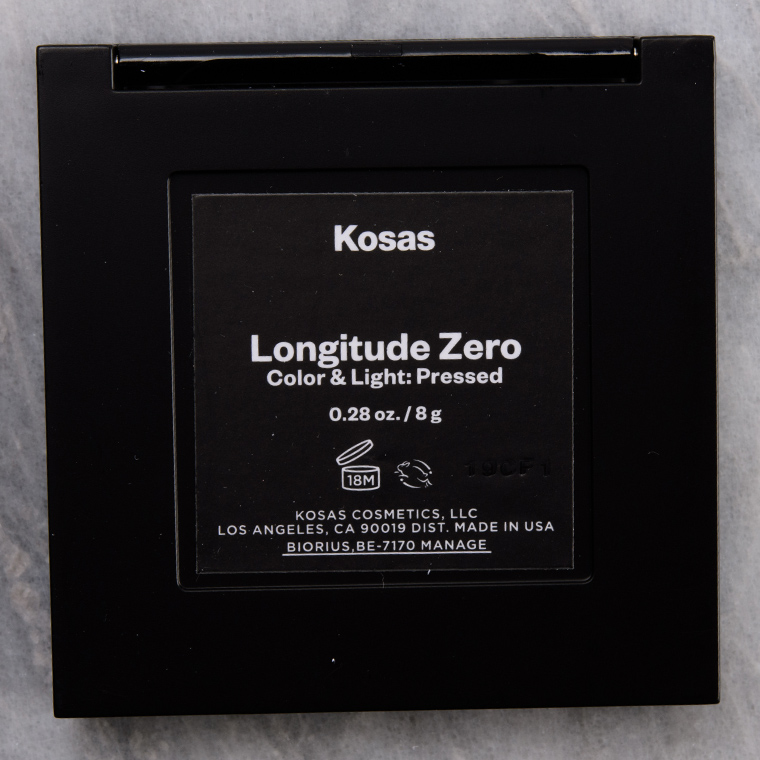 Kosas Longitude Zero Color and Light Pressed Palette