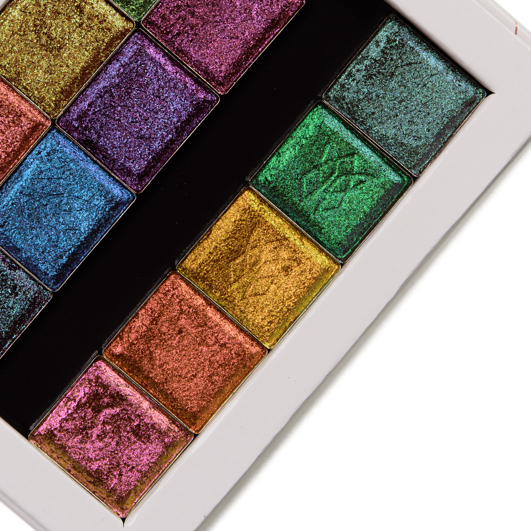 Clionadh Deep Iridescent & Pastel Multichrome Eyeshadow Swatches (x9)