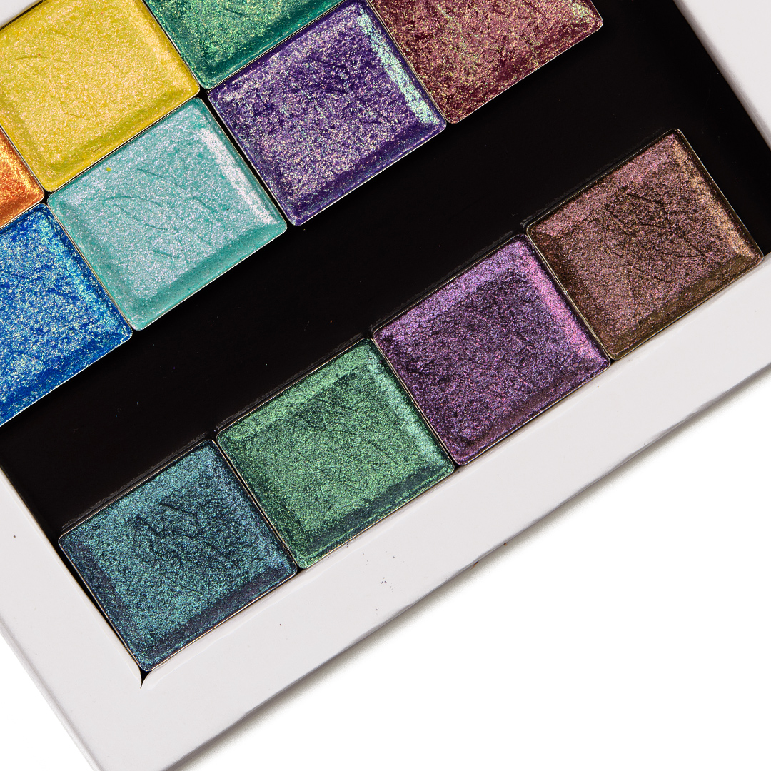 Clionadh Deep Iridescent & Pastel Multichrome Eyeshadow Swatches (x9)