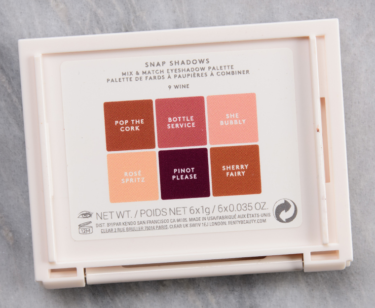Fenty Beauty Wine (9) Snap Shadows Mix & Match Eyeshadow Palette