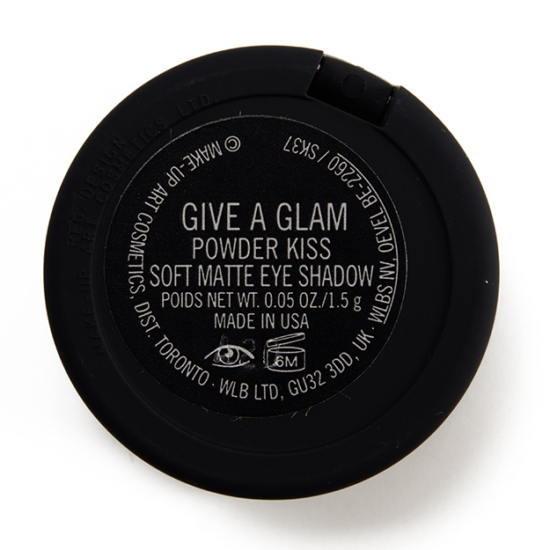 MAC Give a Glam Powder Kiss Soft Matte Eyeshadow Review & Swatches