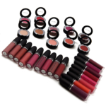 MAC Powder Kiss Liquid Lipcolours + Soft Matte Eyeshadows | Swatches