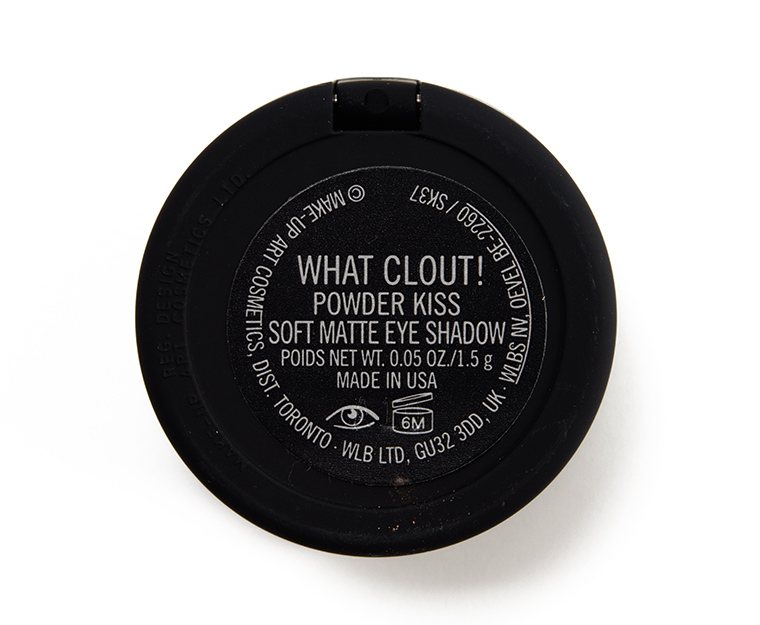 MAC What Clout Powder Kiss Soft Matte Eyeshadow