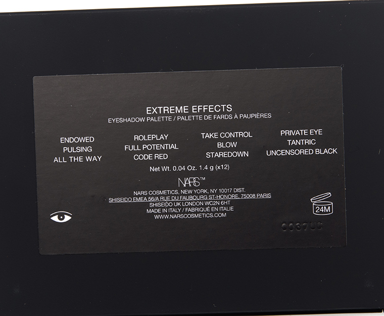 NARS Extreme Effects 12-Pan Eyeshadow Palette