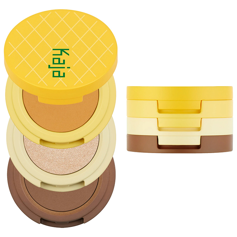 Kaja Beauty Allota Colada Eyeshadow Trio + Balmy Bento Lip Duo for Summer 2020